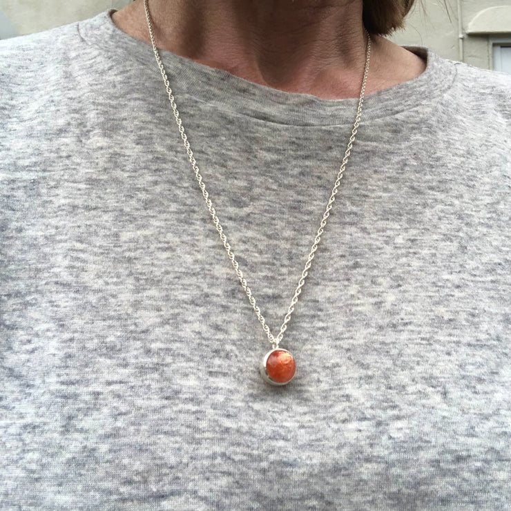 Sunstone Bobble Gem Necklace